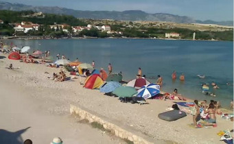 Slika pregleda web-kamere Pag - plaža Caska